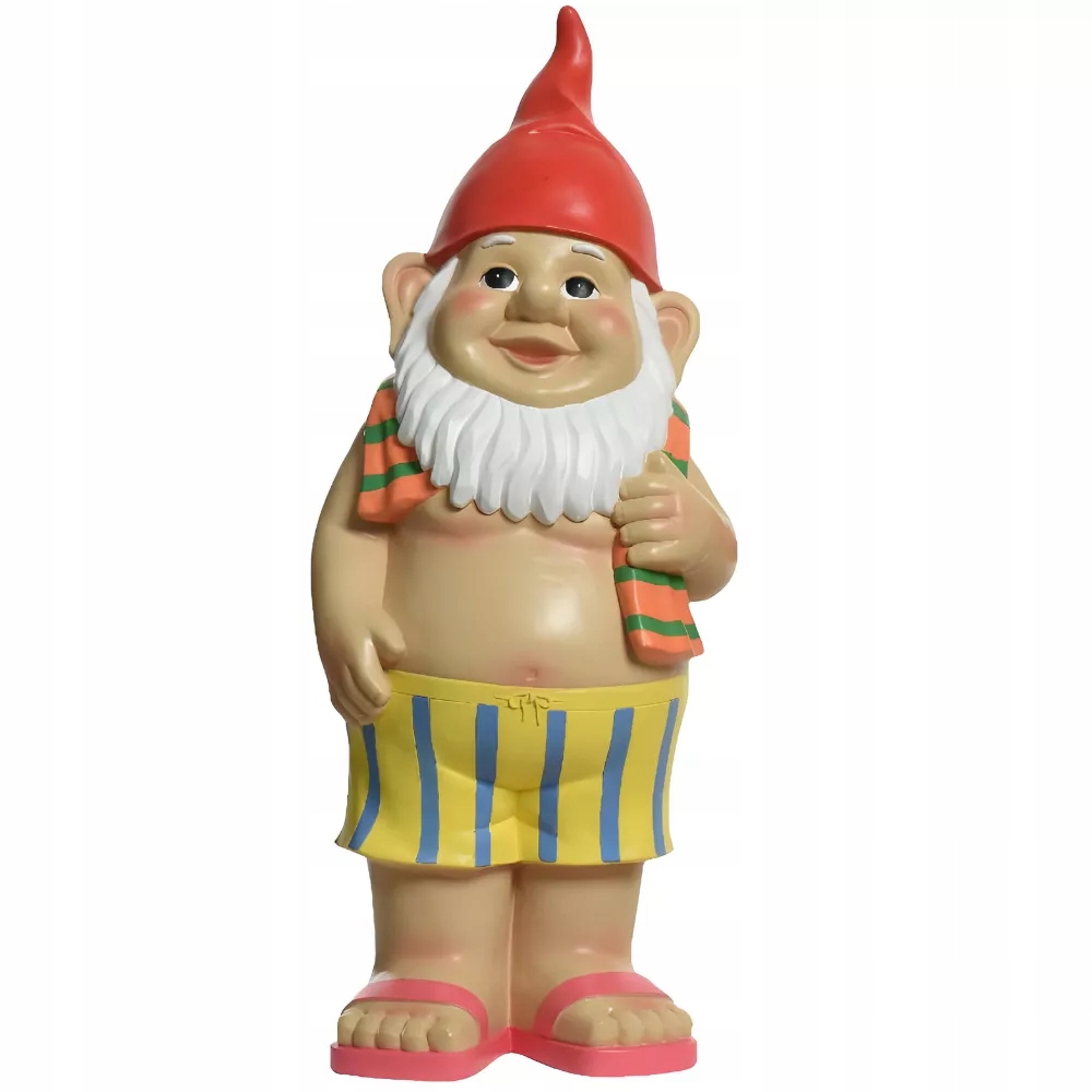 Krasnal ogrodowy figurka dekoracyjna gnom 65 cm – Letni akcent w Twoim ogrodzie