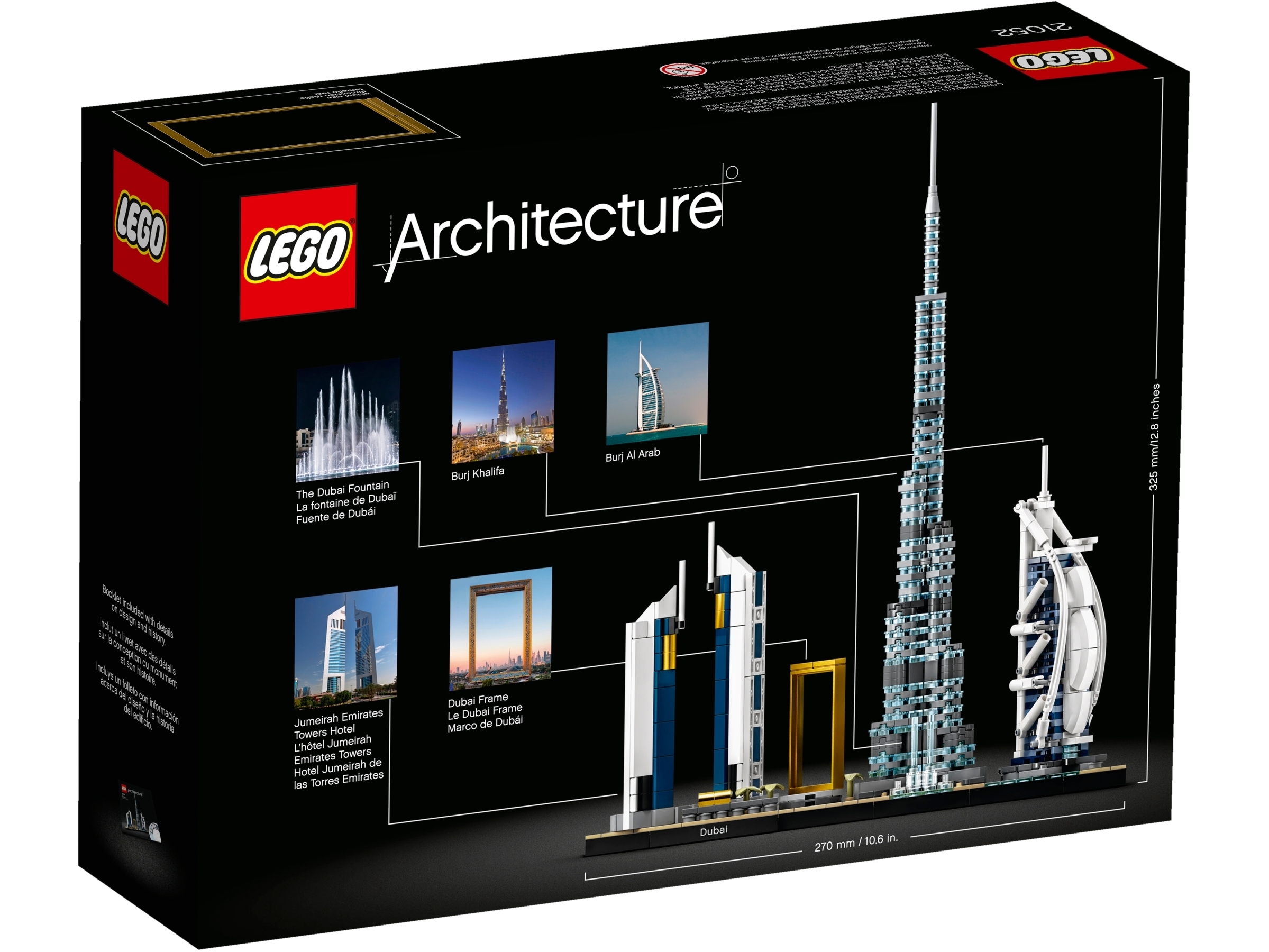 Zestaw zawiera miniatury Burdż Chalifa i Burj Al Arab