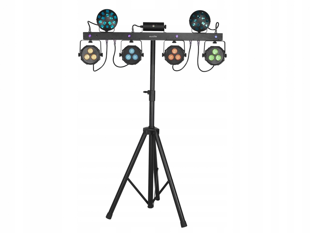 Wysoka jakość oświetlenia – Setki promieni w kolorach czerwonym i zielonym