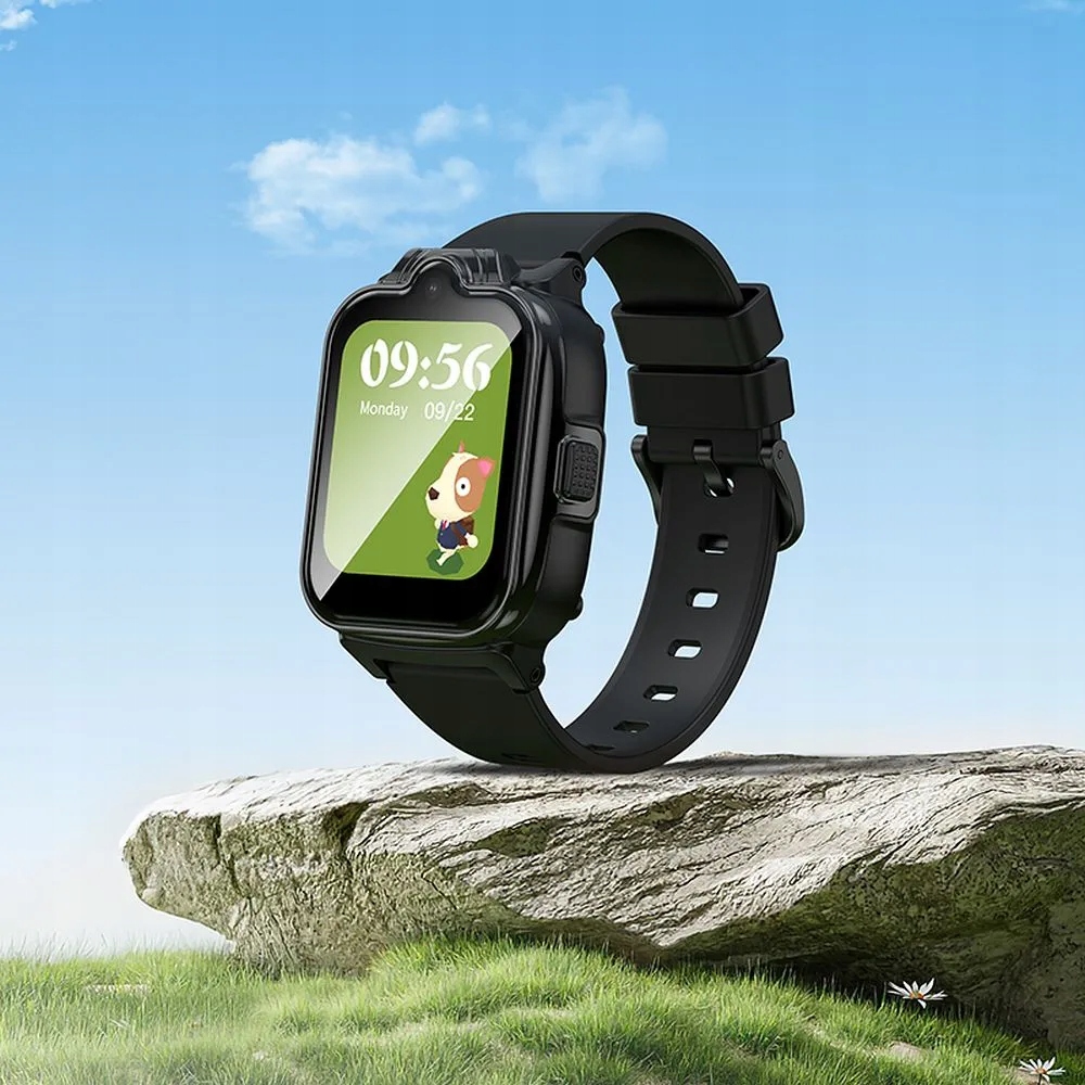 HOCO smartwatch dla dzieci z funkcją rozmowy 4G Y104 czarny – Bezpieczeństwo i nowoczesność w jednym