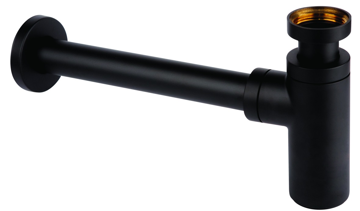 POLSYFON UMYW. BUT. 11/4X32MM CZARNY MAT MOSIADZ – Wysokiej jakości syfon umywalkowy
