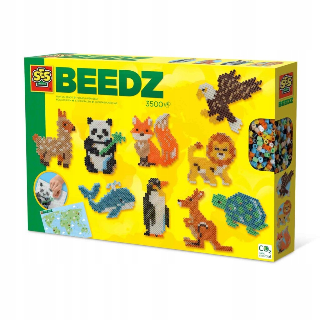 SES Creative SES BEEDZ Świat zwierząt 06207 – Kreatywna zabawa dla dzieci