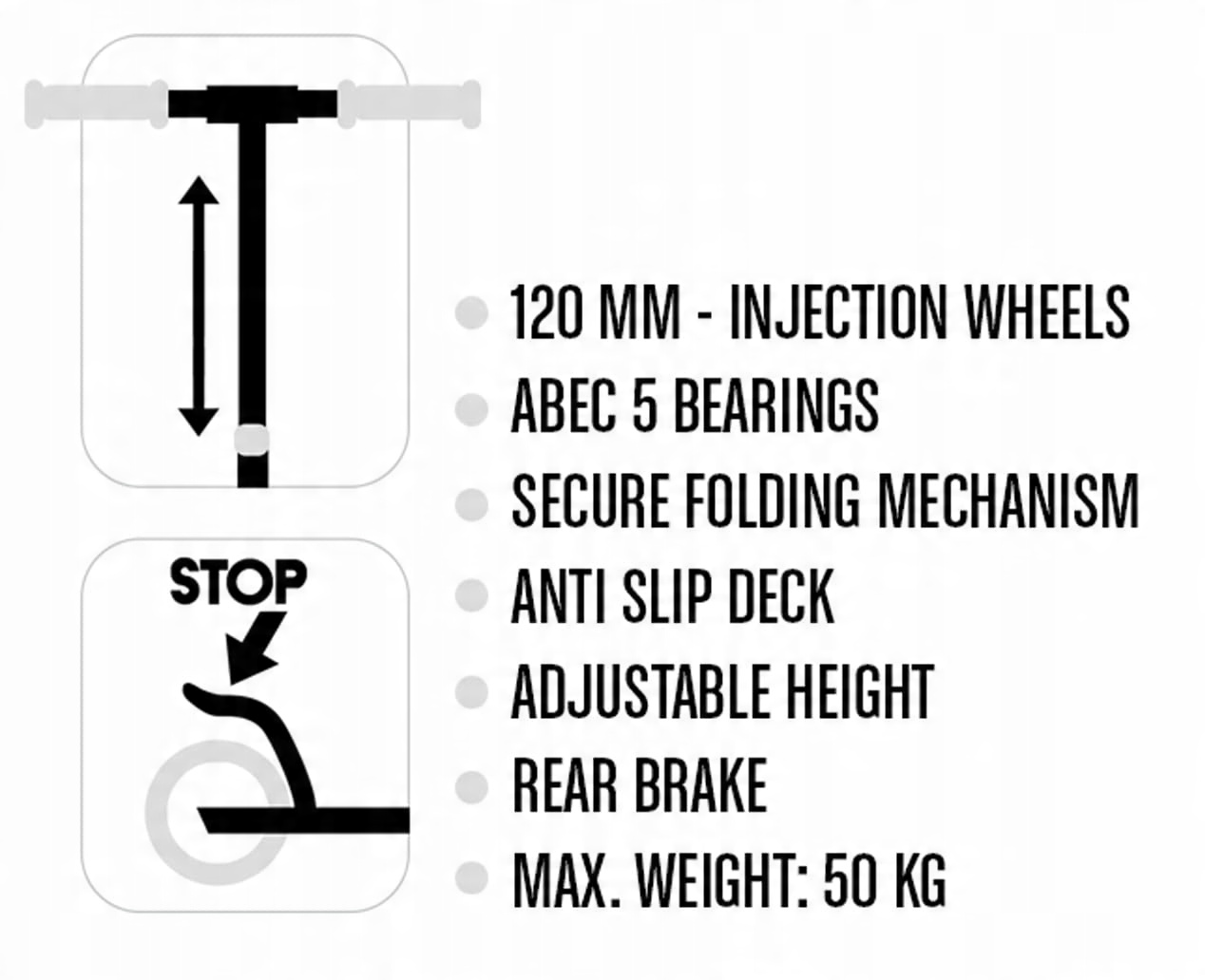 Regulowana wysokość – Dopasowanie do rosnących dzieci