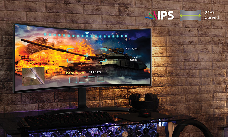 21:9 Curved UltraWide™ on IPS Display
