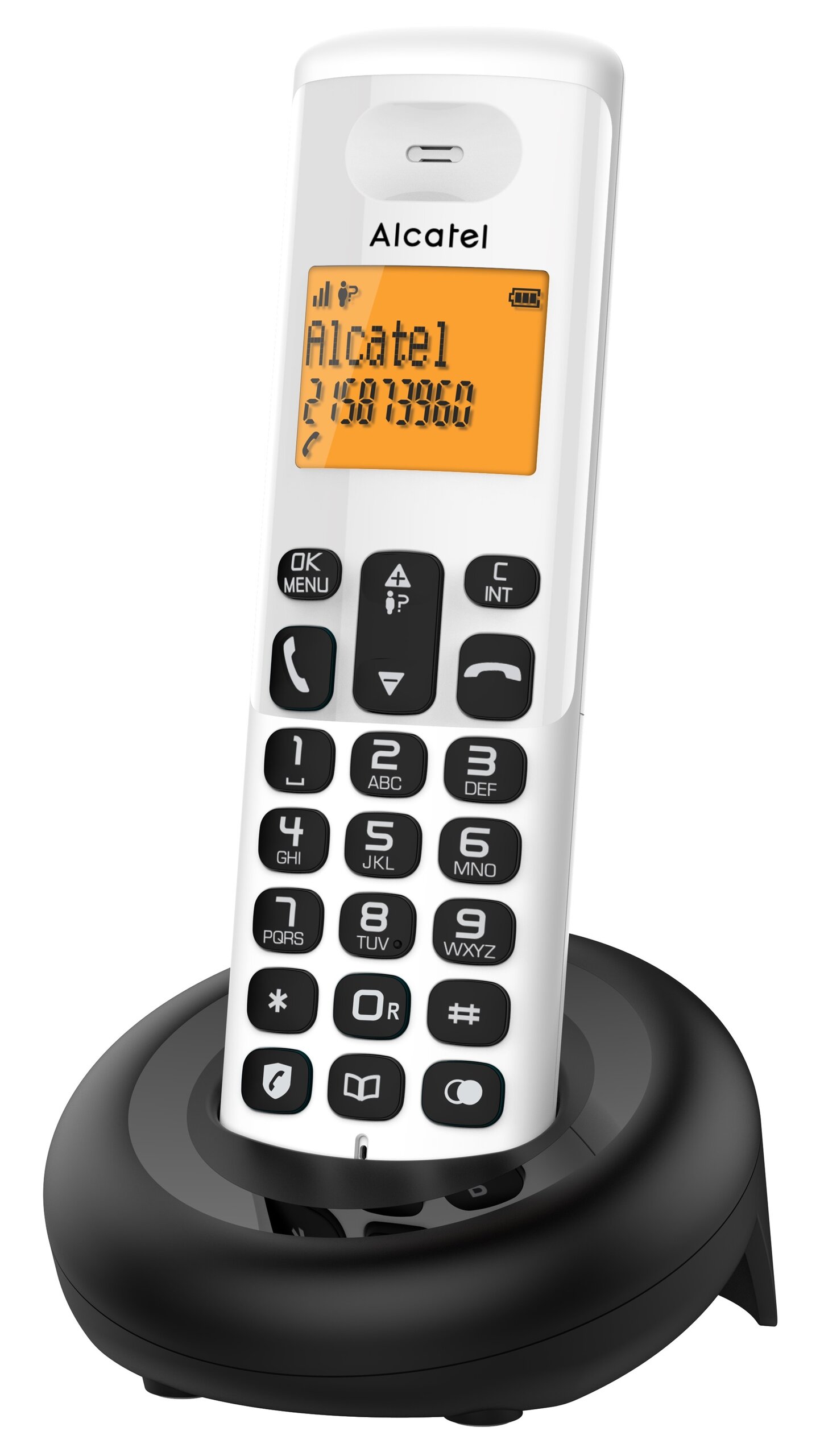 ALCATEL E160 WHITE – Bezprzewodowy telefon DECT dla każdego