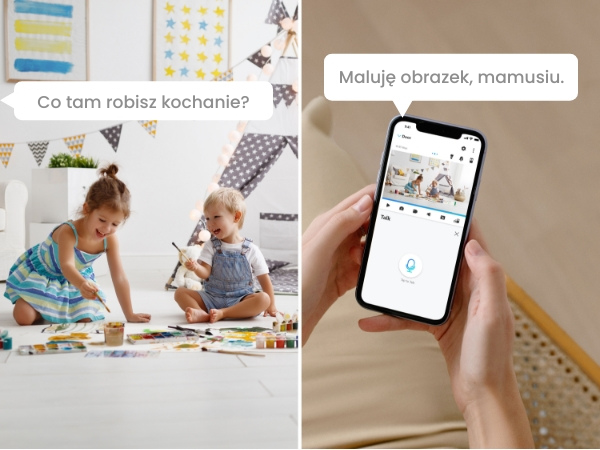 Dwukierunkowa komunikacja z wbudowanym mikrofonem i głośnikiem