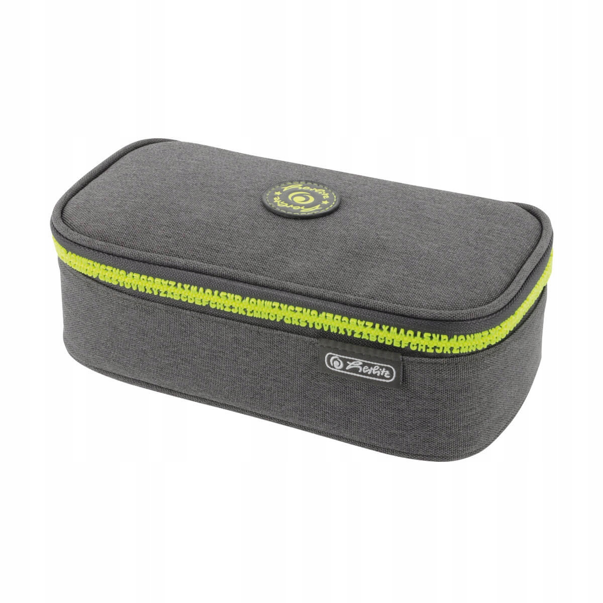 Piórnik Herlitz Faulenzer beatBox ABC Grey/Yellow – Idealny dla młodych uczniów