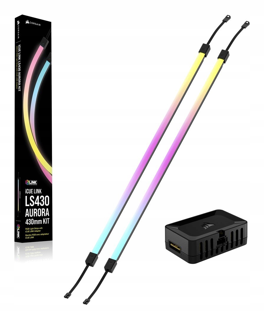 Corsair iCUE LINK LS430 Aurora RGB Light Strips – Oświetlenie do Twojego gamingowego setupu