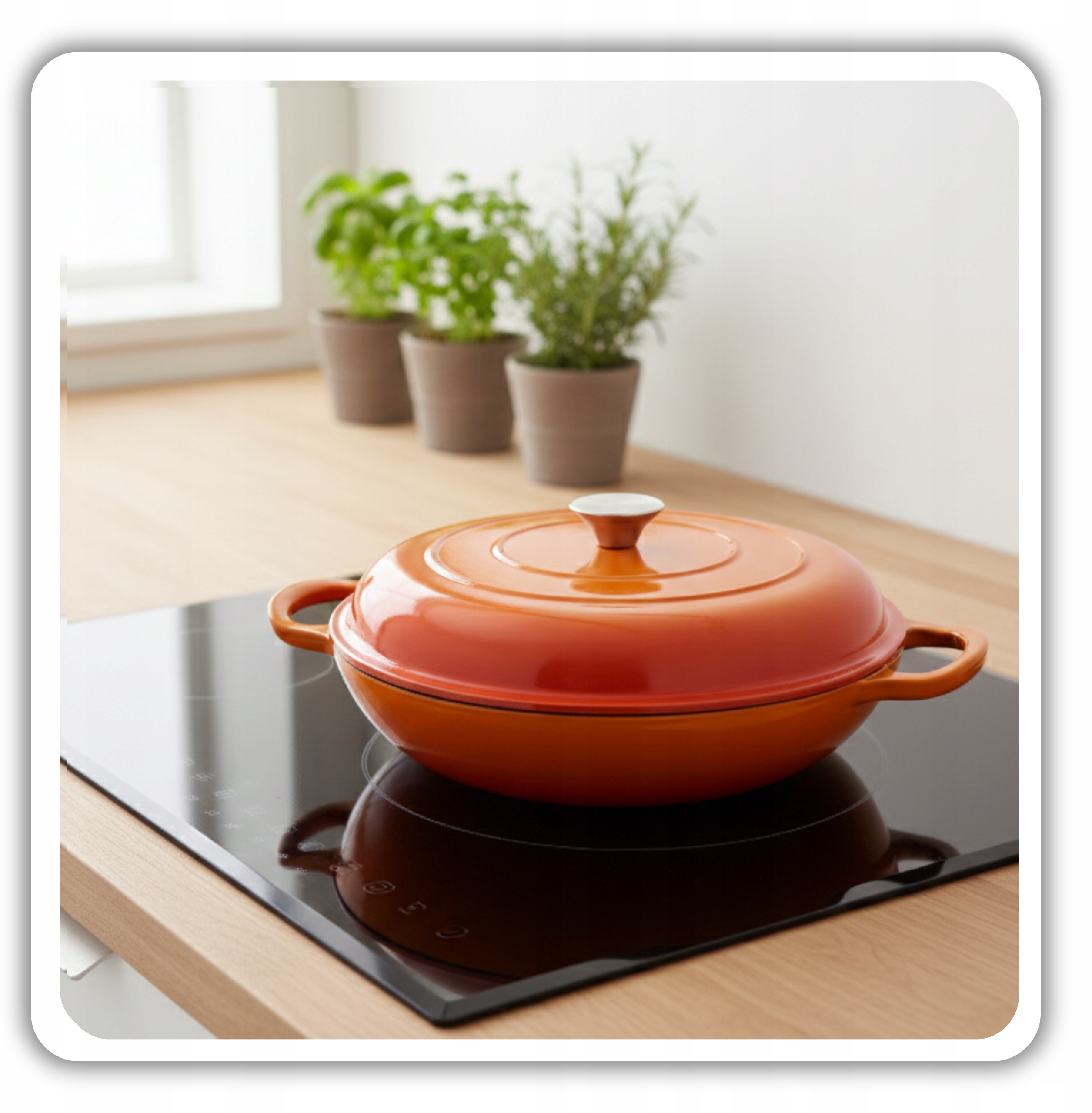 Trwałość i Styl – Pomarańczowy Garnek Żeliwny HAGE