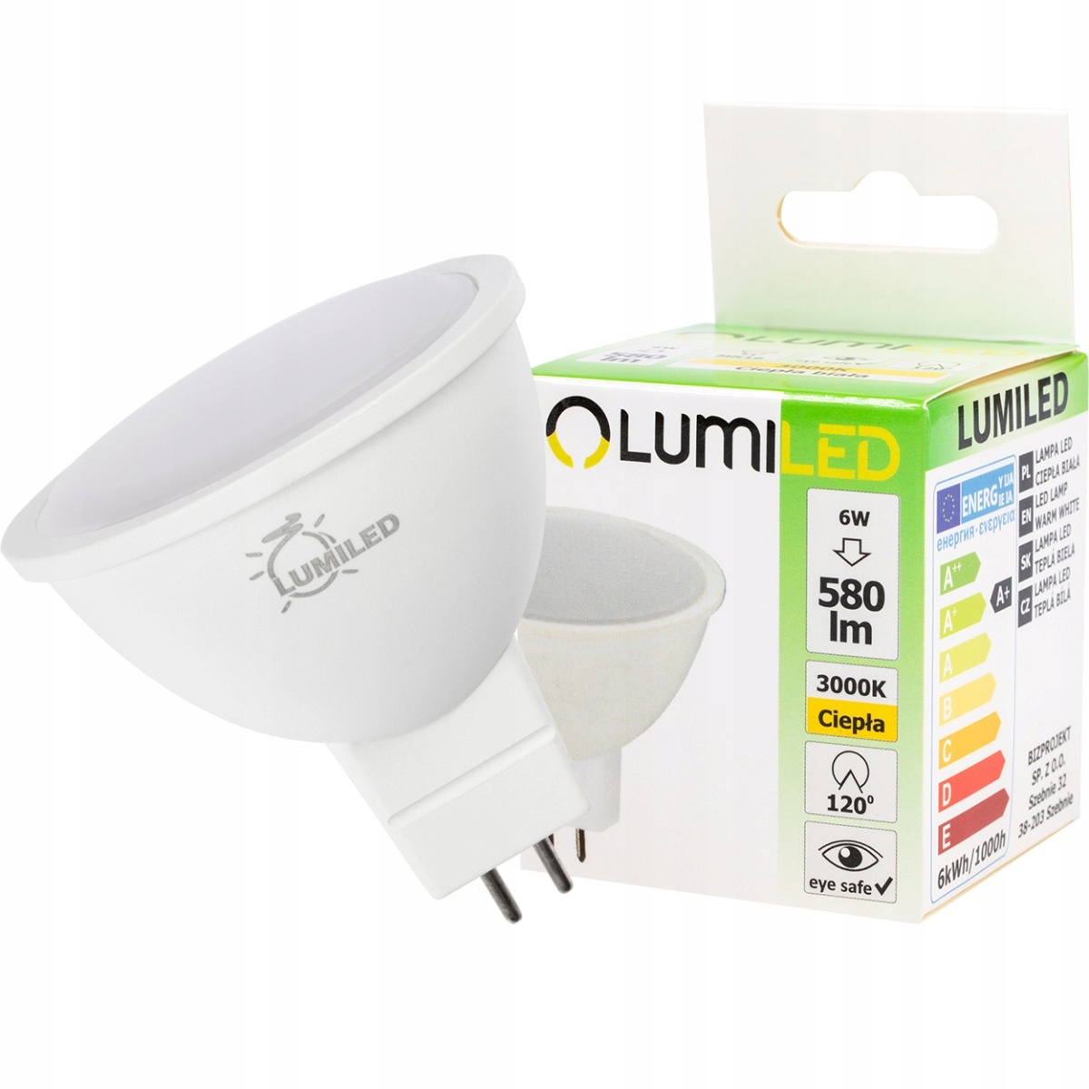 Żarówka LED MR16 230V 6W 540LM 120ST. – Idealne oświetlenie do Twojego domu