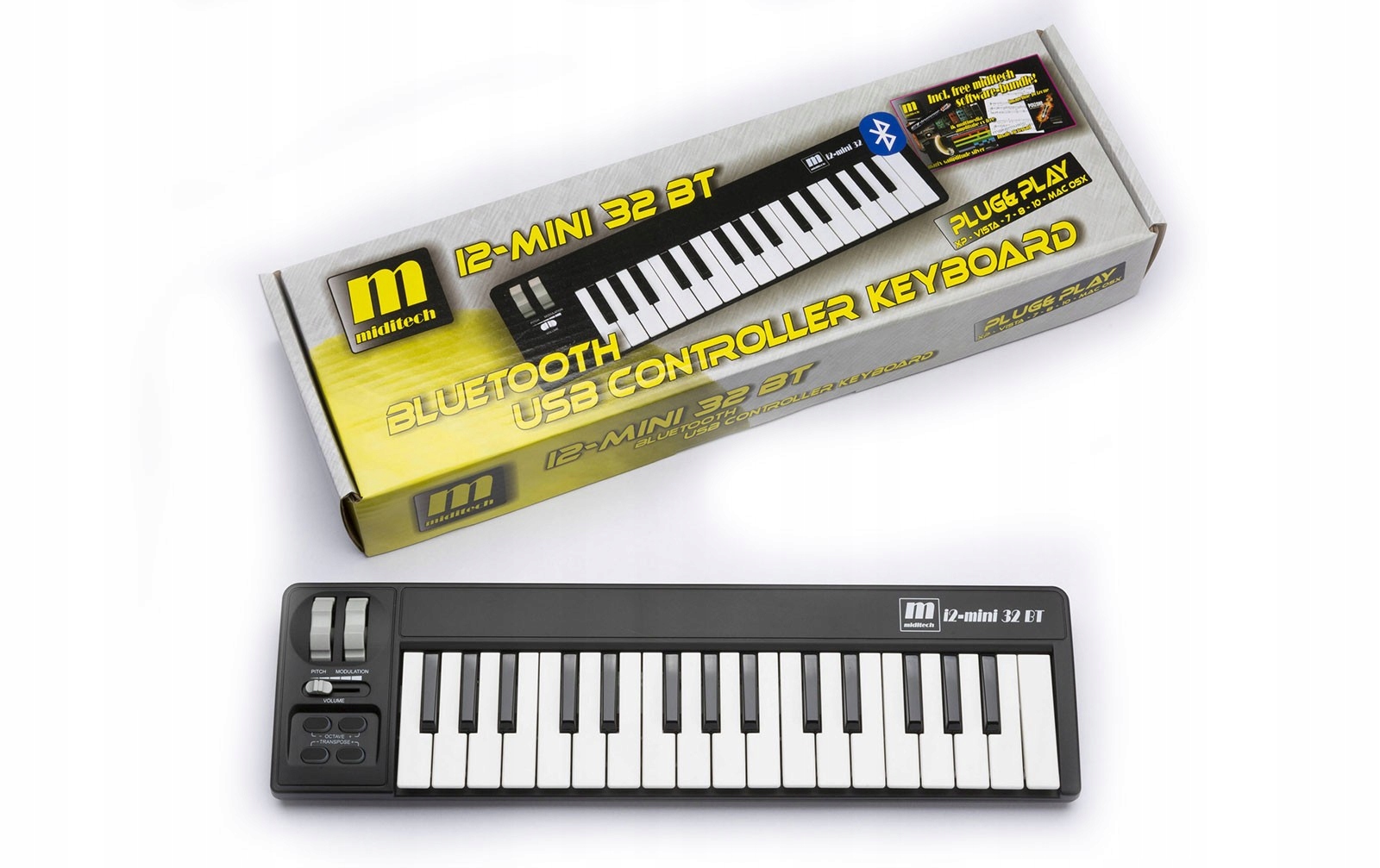 MIDITECH i2-mini 32 BT – Kompaktowa klawiatura MIDI dla muzyków