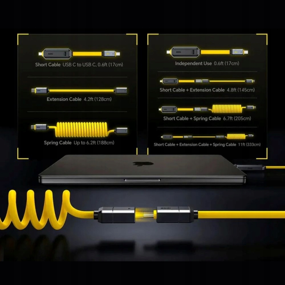 Elastyczna długość kabli – Idealne dopasowanie do każdej sytuacji