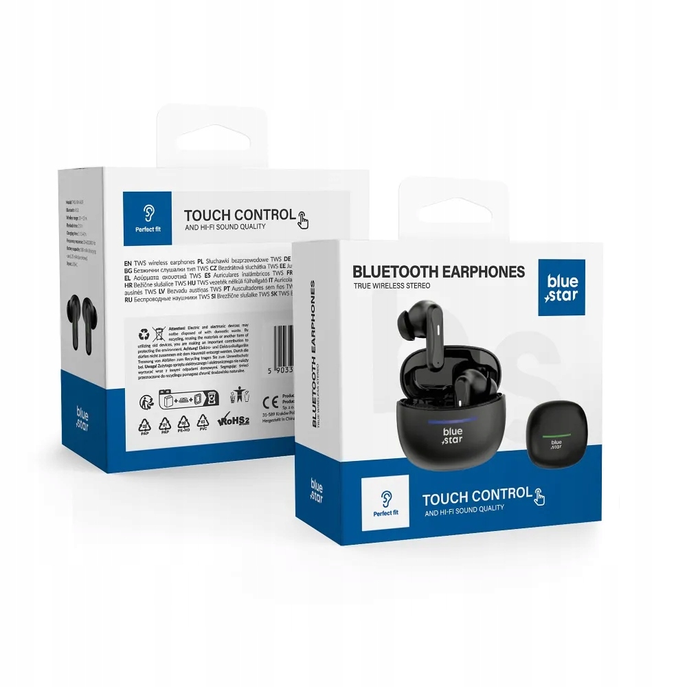 Słuchawki bezprzewodowe stereo TWS BK44 – Muzyka w zasięgu ręki