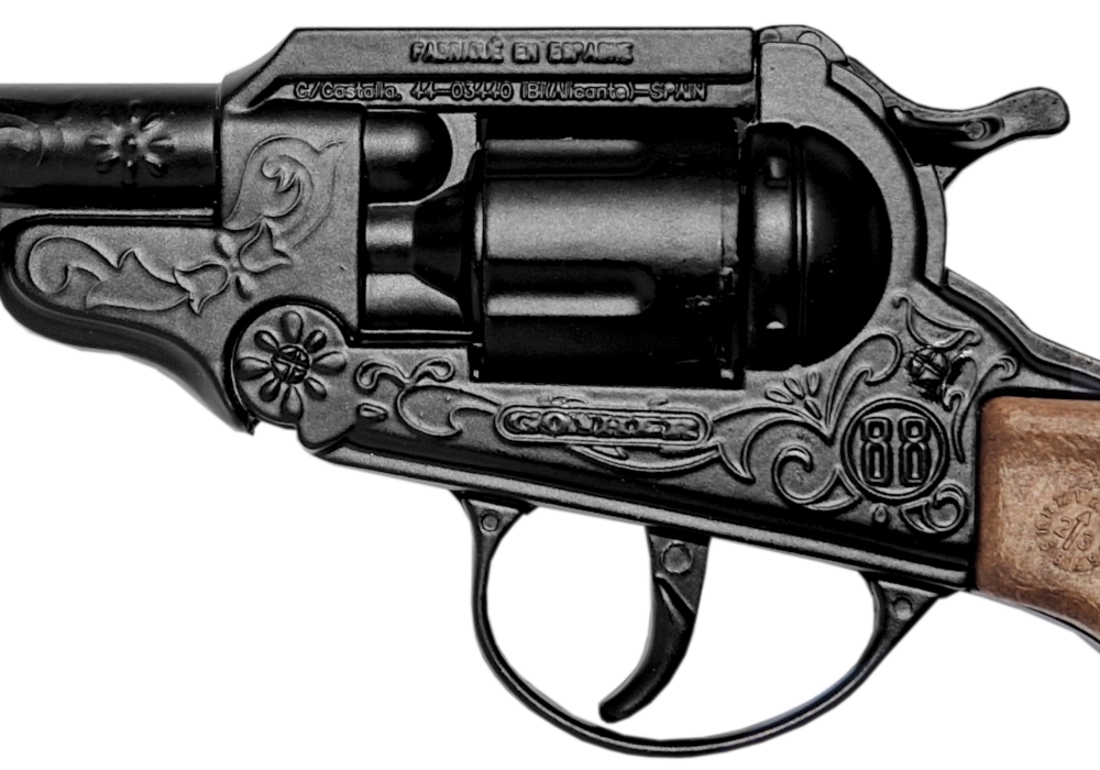 GONHER Hiszpański Metalowy Rewolwer Pistolet Na Kapiszony 8-Strzałowy TOMDORIX