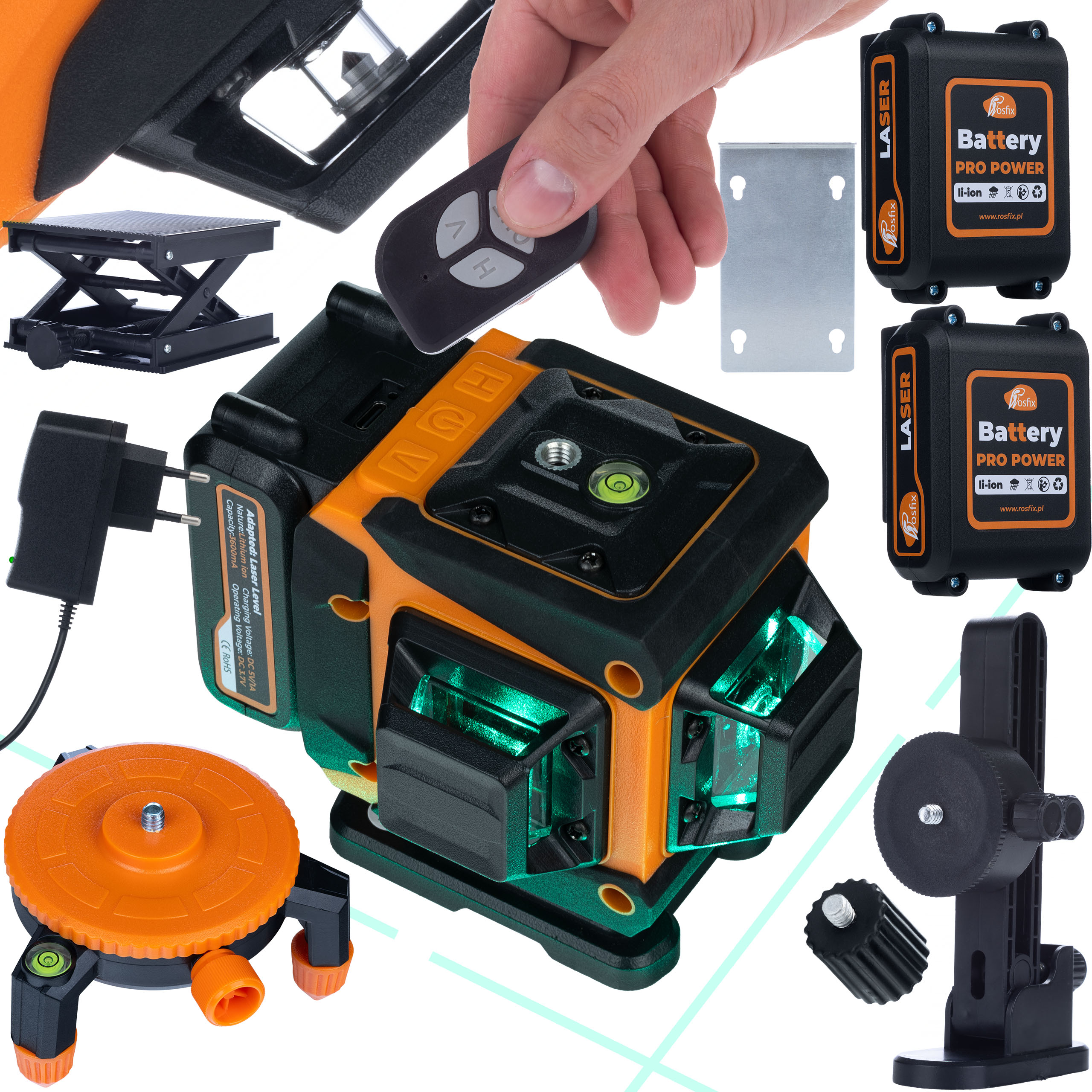 Laser Krzyżowy Poziomica 12L Rosfix Animal Pro Hawk RAPH – Precyzyjne narzędzie do poziomowania