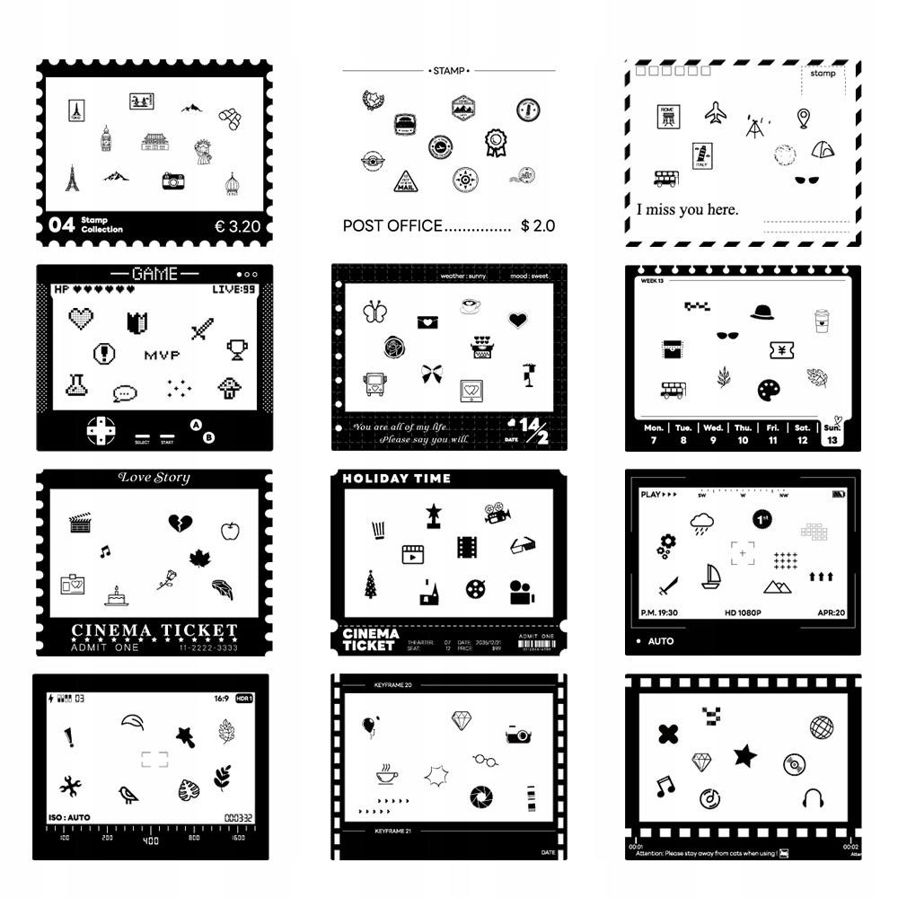 Kreatywne naklejki i ramki do zdjęć natychmiastowych