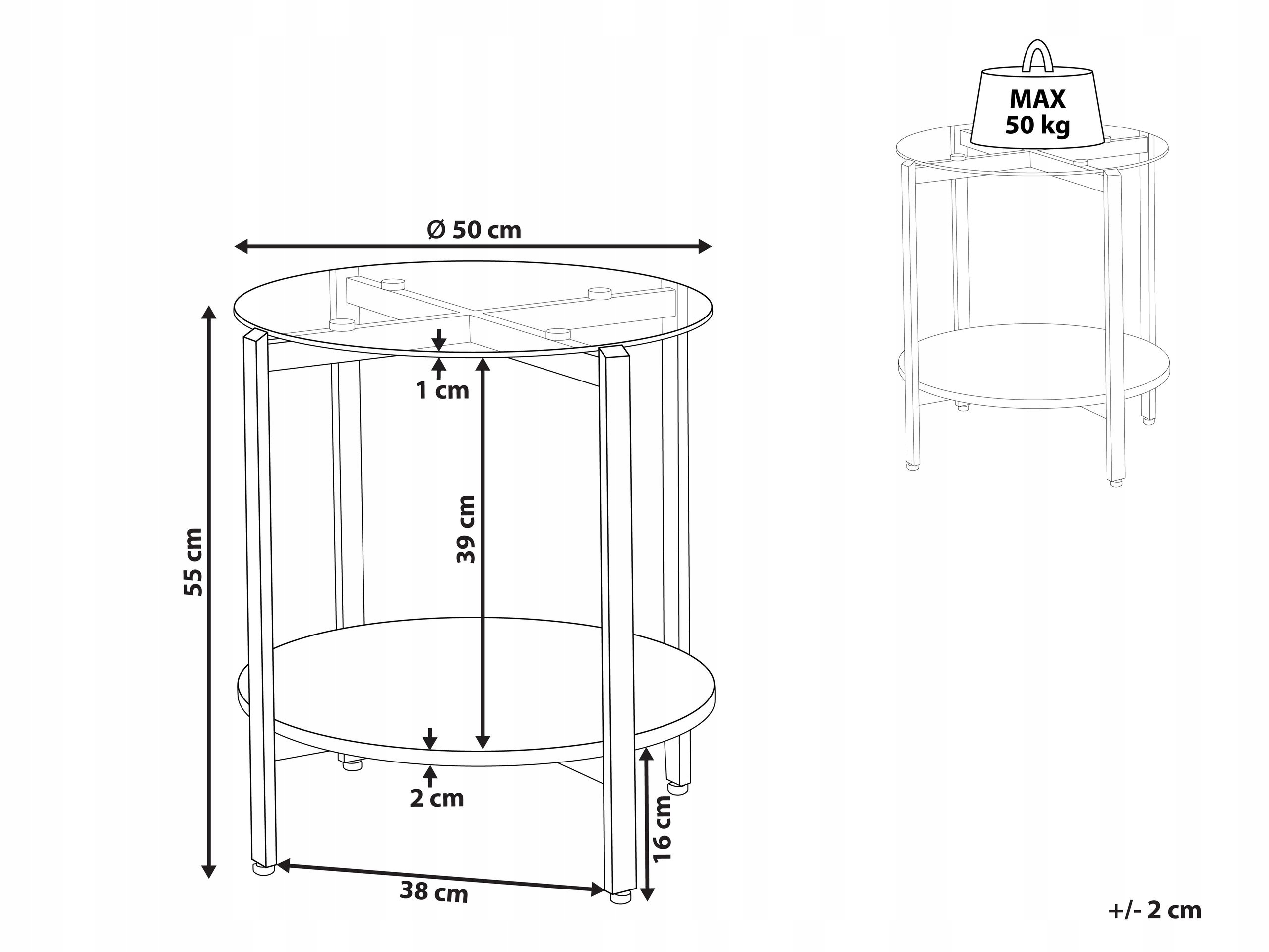 Solidna konstrukcja z metalu i MDF