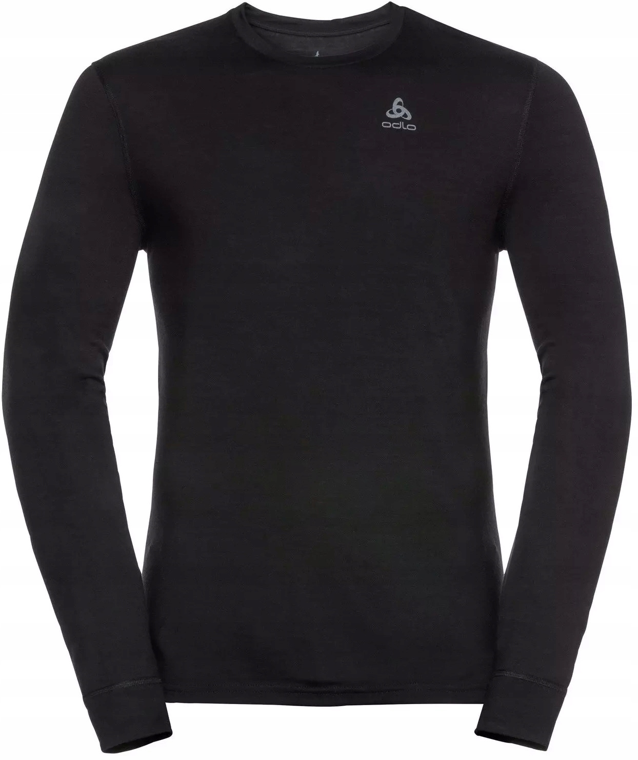 Koszulka męska Odlo BL TOP crew neck l/s MERINO 200 roz. M Czarna – Komfort i styl w jednym