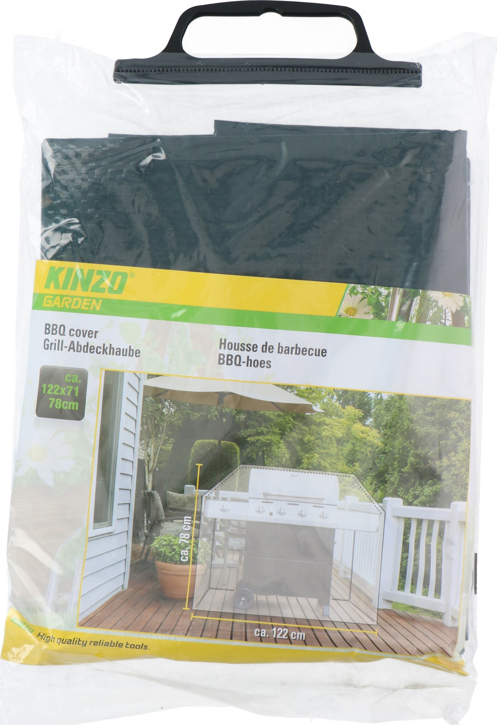 Kinzo - Pokrowiec na grill (zielony) – Ochrona Twojego grilla przez cały rok