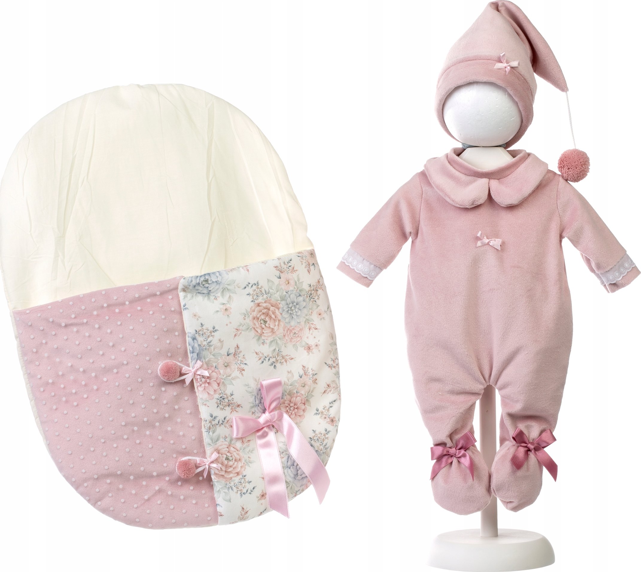 Ciepła piżamka i czapeczka w zestawie