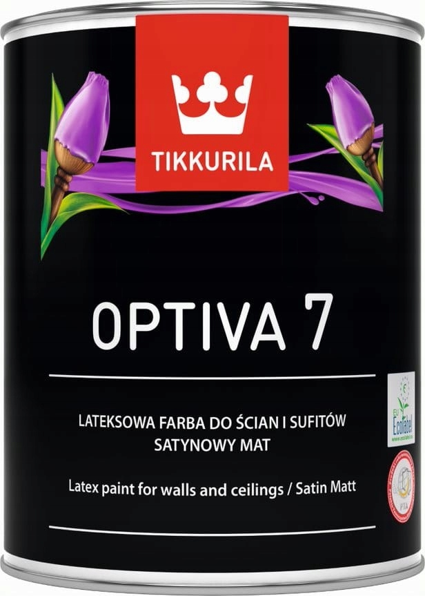 Tikkurila PAINT OPTIVA SATIN MATT 7 BC 0.9L – Idealna farba do wnętrz