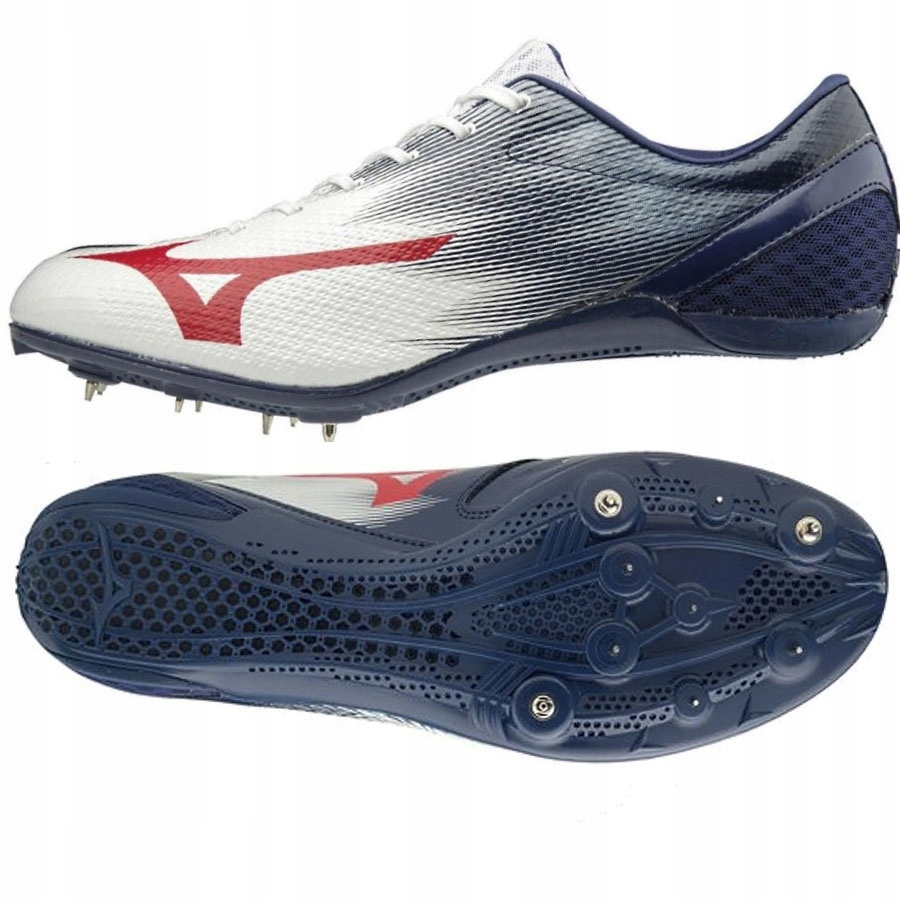 Mizuno GEO VERSUS FX – Unisexowe niebieskie tretry do biegania
