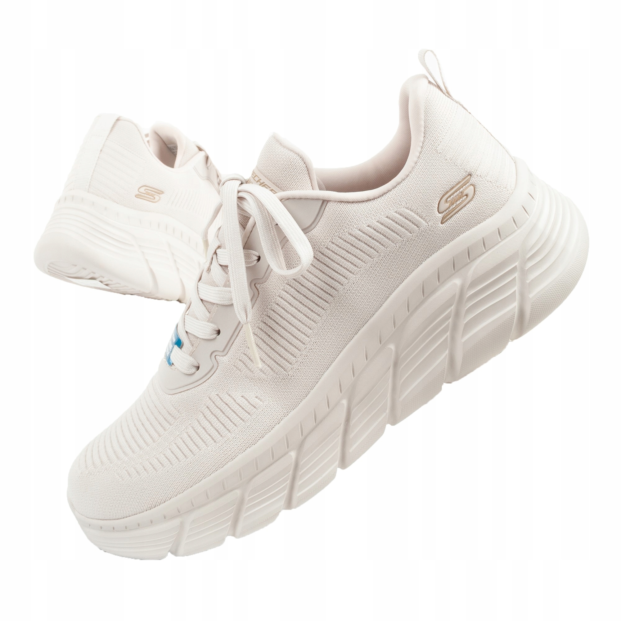 Buty damskie SKECHERS BOBS Sport B Flex Hi - FLYING 117385-OFWT – Komfort i styl na co dzień
