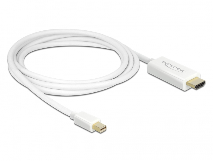 Kabel DisplayPort Mini - HDMI 2m biały (83707) – Idealne połączenie dla Twojego sprzętu