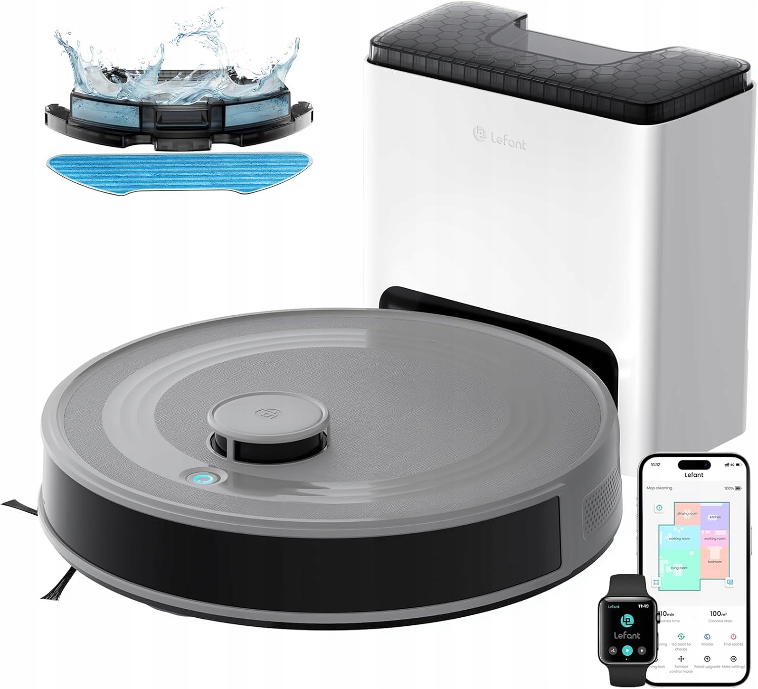Robot sprzątający LEFANT M2S Plus – Twoje wsparcie w codziennym sprzątaniu