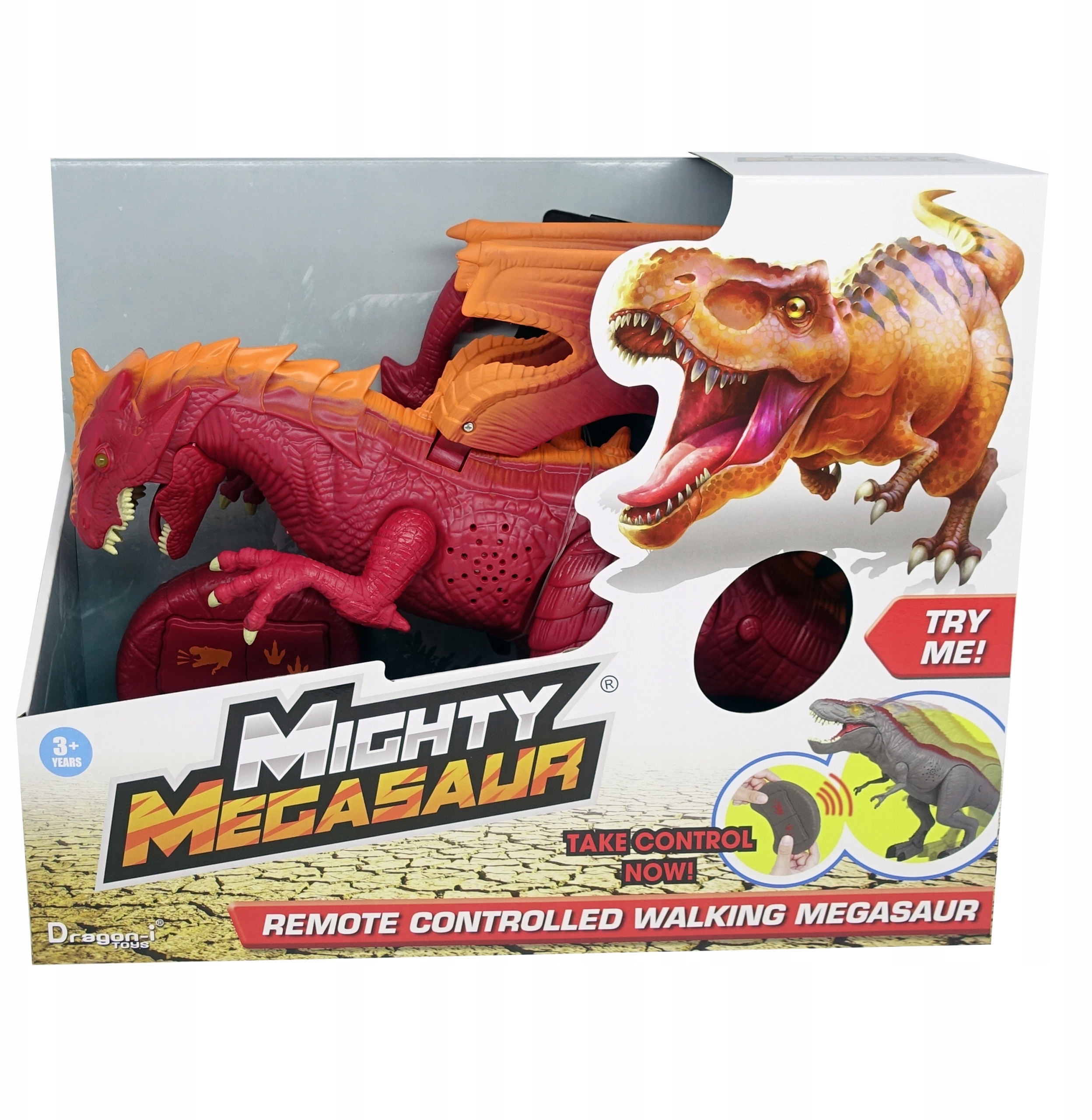 Potężny chodzący Smok z efektami świetlnymi i dźwiękowymi Dragon-i Toys – Magiczny towarzysz zabaw