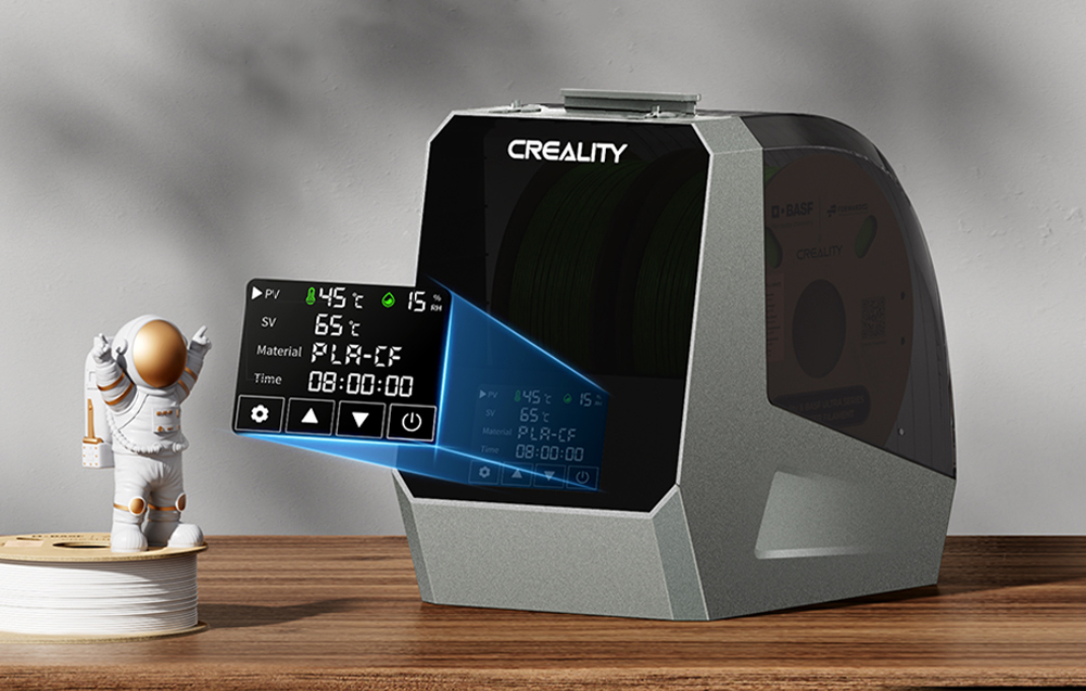 Suszarka do filamentu Creality Space Pi Plus - Intuicyjna obsługa i pełna kontrola parametrów