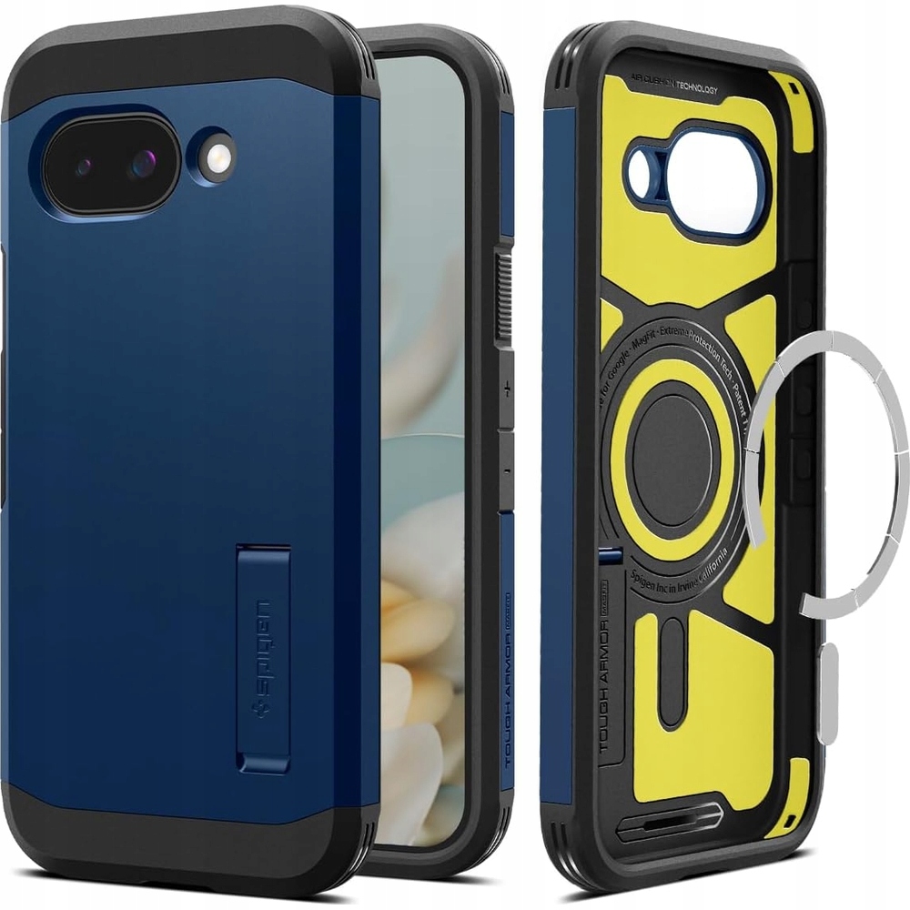 Spigen Tough Armor MagSafe navy blue – Ochrona dla Google Pixel 9a