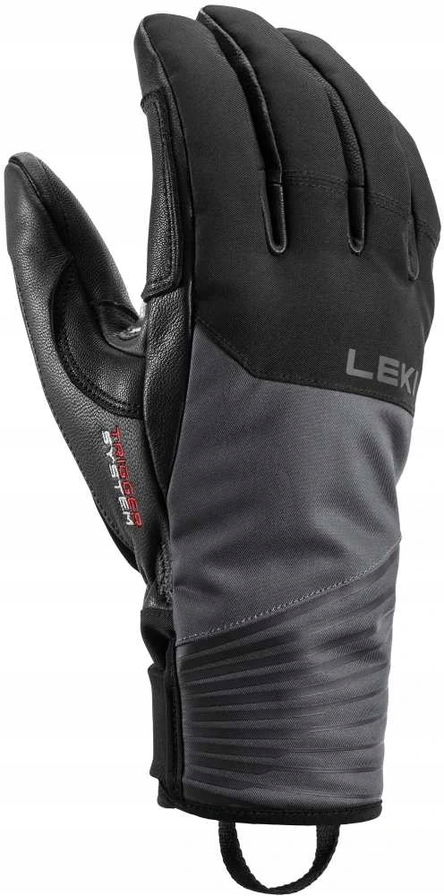 Rękawice narciarskie LEKI RĘKAWICE Sparrow 3D black-graphite 8.0 – Komfort i ochrona na stoku