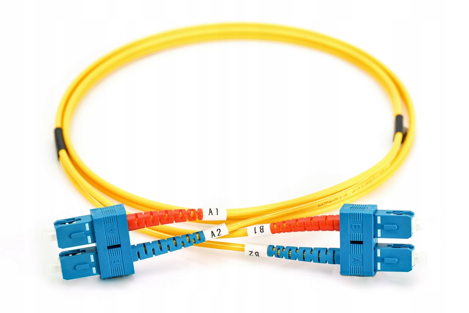 Patchcord światłowodowy SC/SC, 2m, żółty – Idealne połączenie dla Twojej sieci