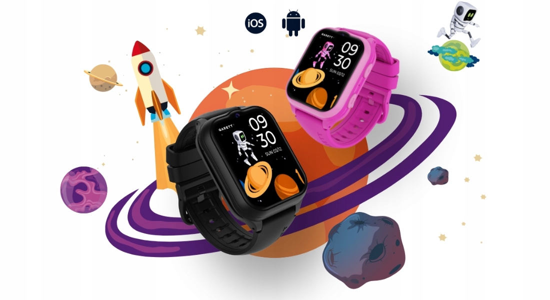 Smartwatch Garett Kids eSIM 4G LTE – Różowy zegarek dla aktywnych dzieci