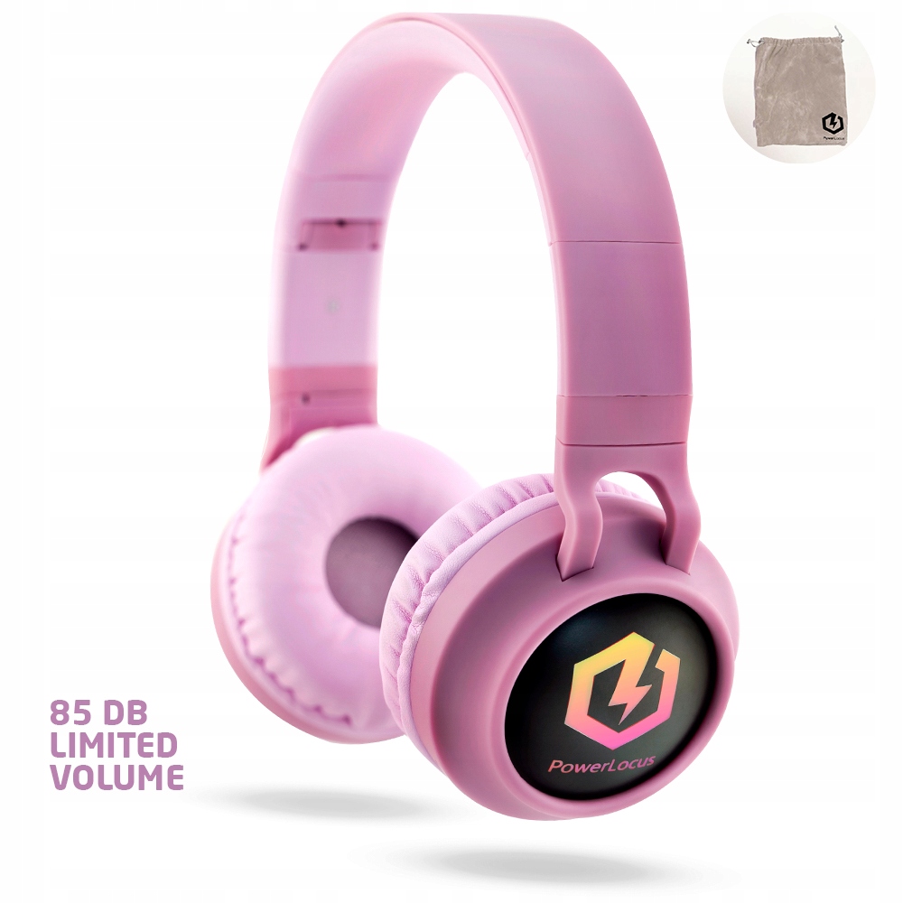 Słuchawki bezprzewodowe PowerLocus Buddy Kids Pink – Idealne dla dzieci