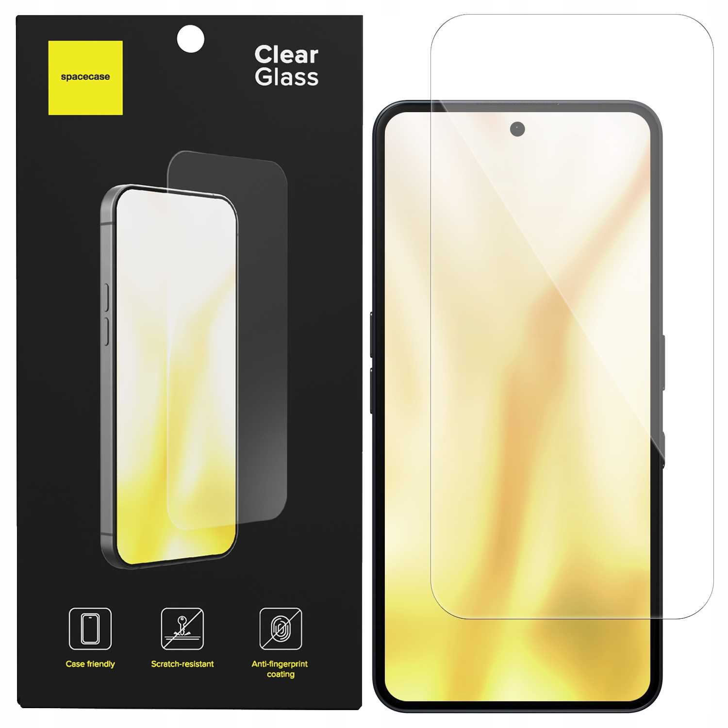 Szkło hartowane SPACECASE Glass Clear 2.5D do Nothing Phone 3a/3a Pro – Ochrona na najwyższym poziomie