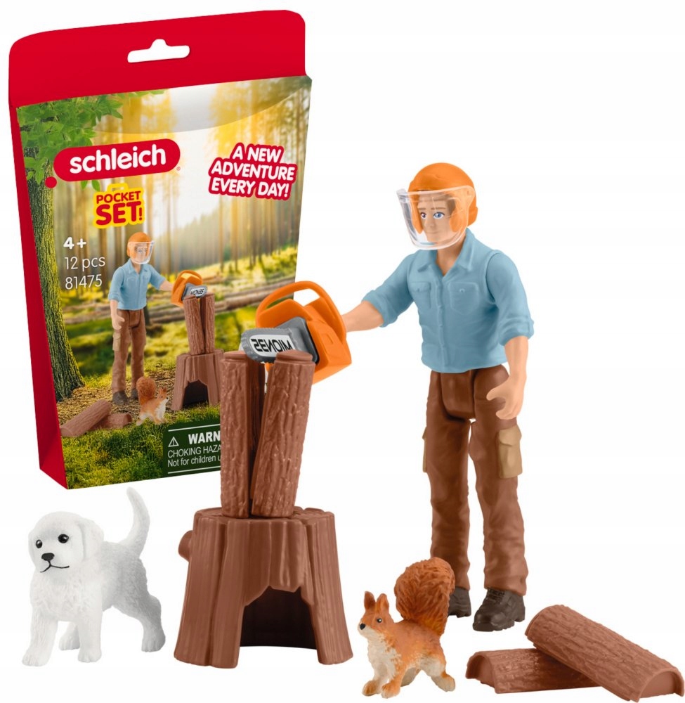 Schleich Pocket Set Forester – Odkryj przygodę w lesie