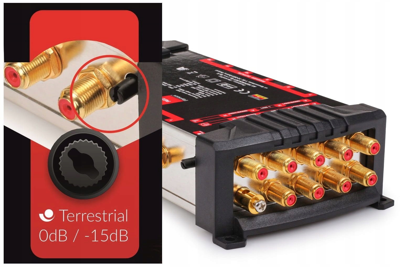 Regulacja sygnału DVB-T z pokrętłem