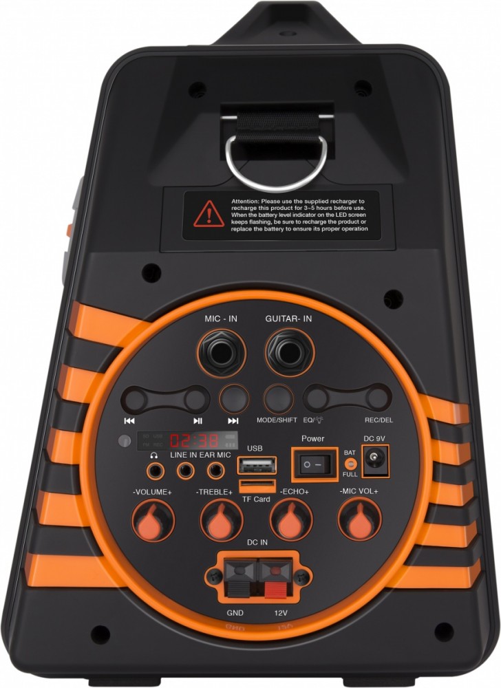 Wbudowany akumulator 1800 mAh – Muzyka przez 5 godzin bez przerwy