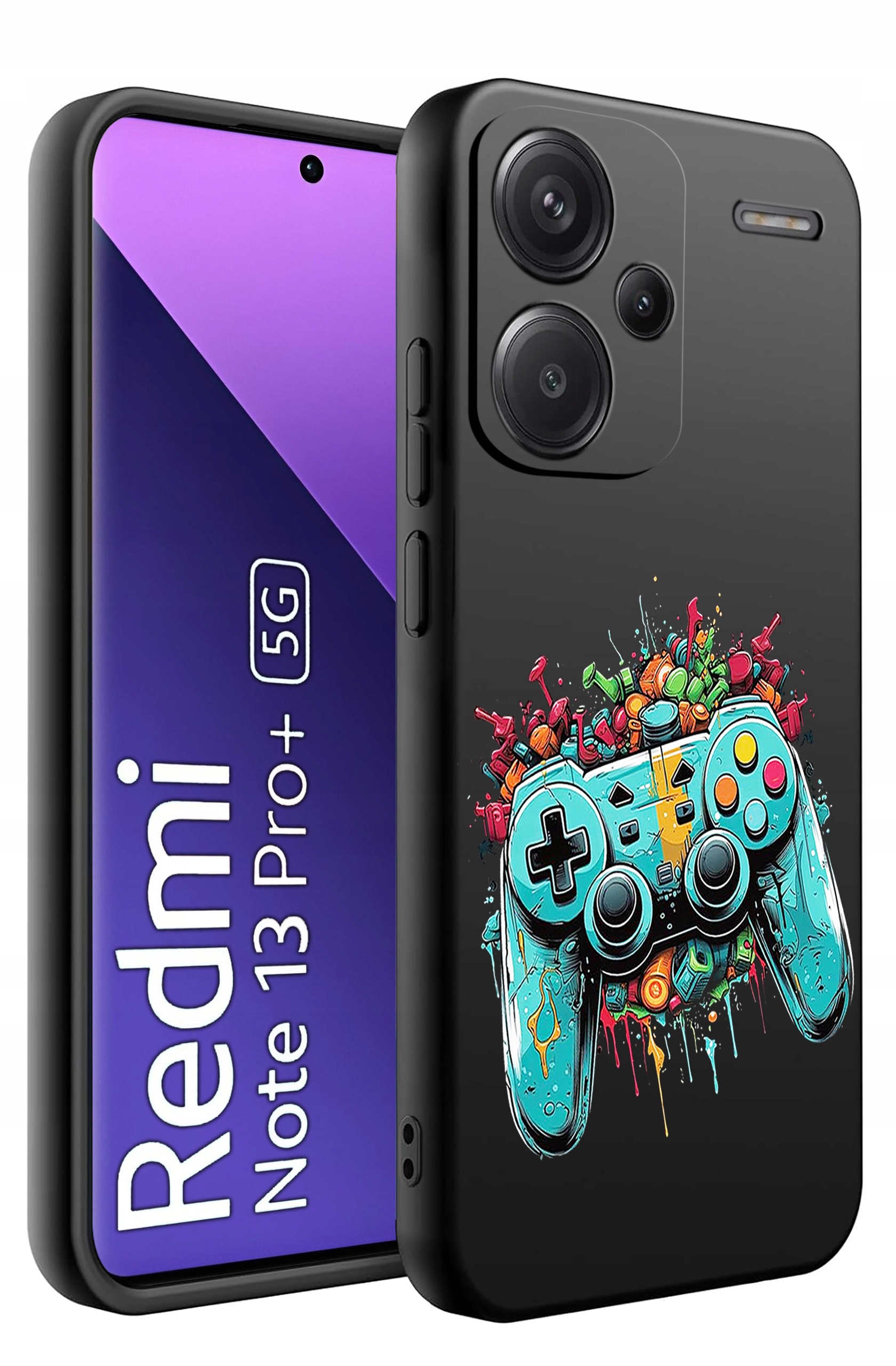 ETUI do Xiaomi Redmi Note 13 Pro+ Plus WZORY SILIKONOWE MATT CASE – Styl i Ochrona w Jednym
