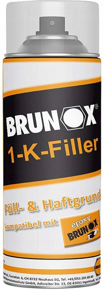 Zastosowanie podkładu Brunox 1-K-Filler na powierzchniach metalowych