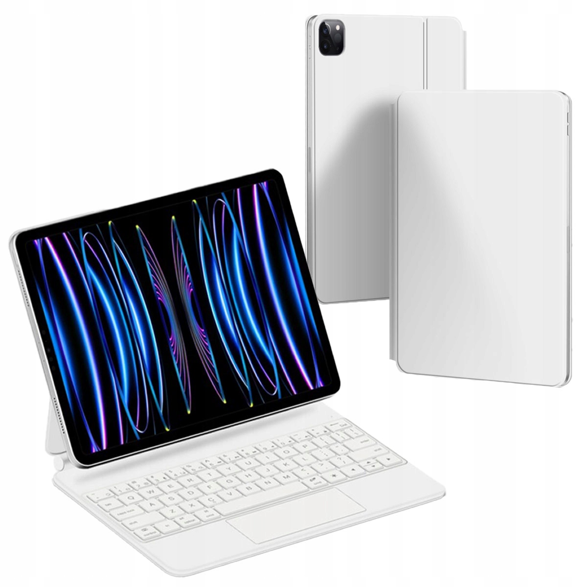Magnetyczne etui z podświetlaną klawiaturą do iPad Air 13 2024 / iPad Pro 12.9 – Idealne połączenie stylu i funkcjonalności