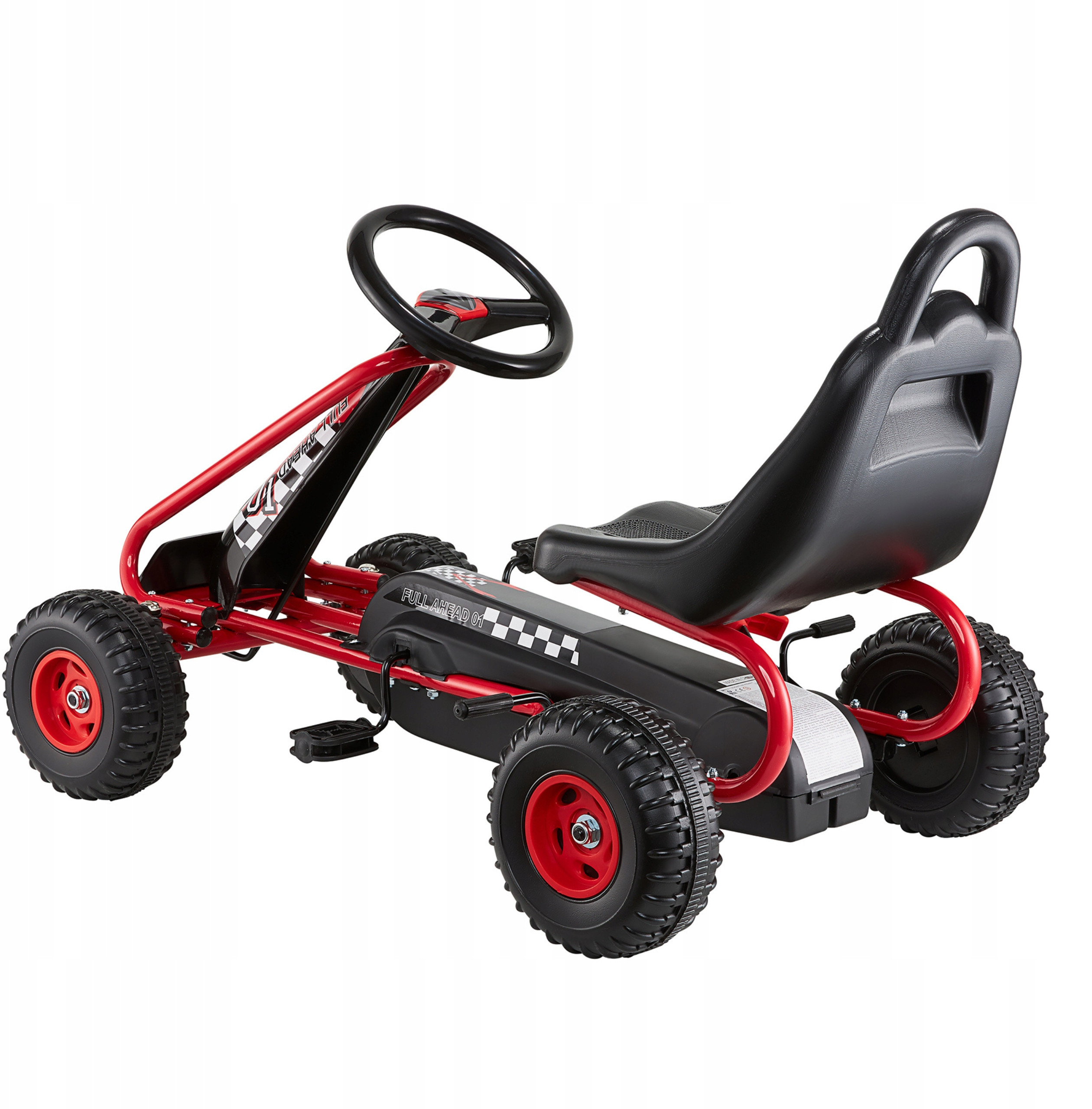 Gokart na pedały dla dzieci – sportowy duży jeździk dziecięcy 30kg