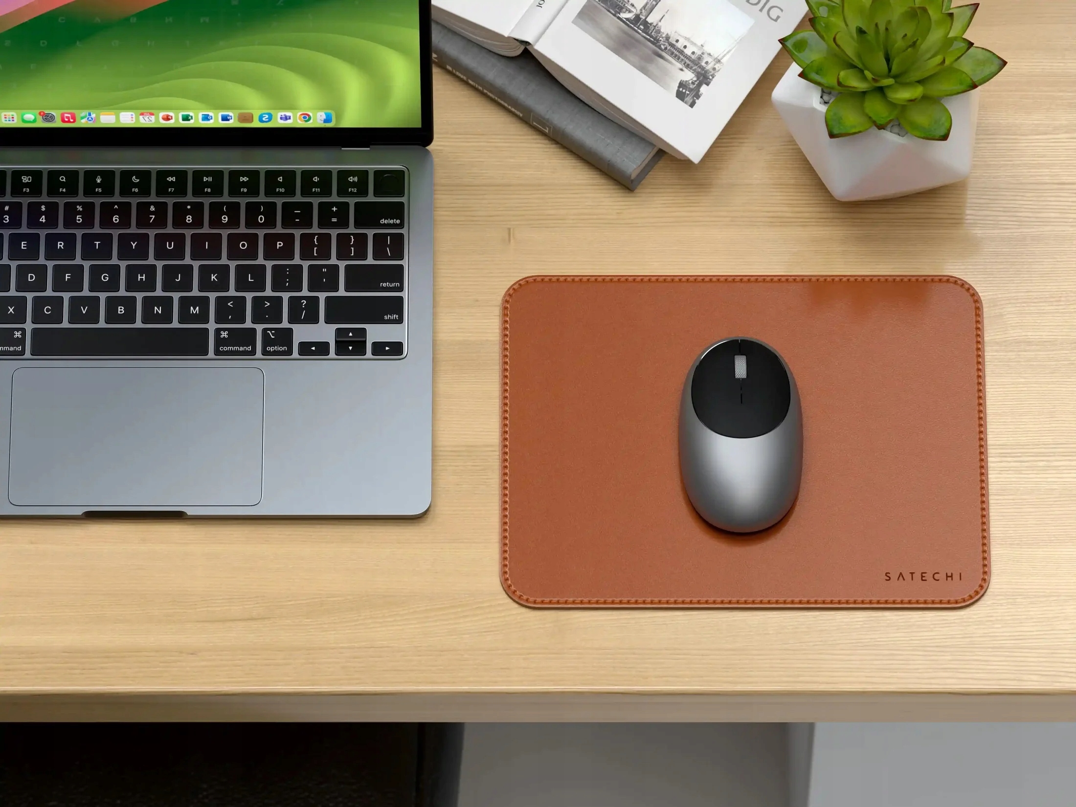 Satechi - Vegan - Leather Premium Mouse Pad - Podkładka Pod Myszkę ze Skóry Wegańskiej