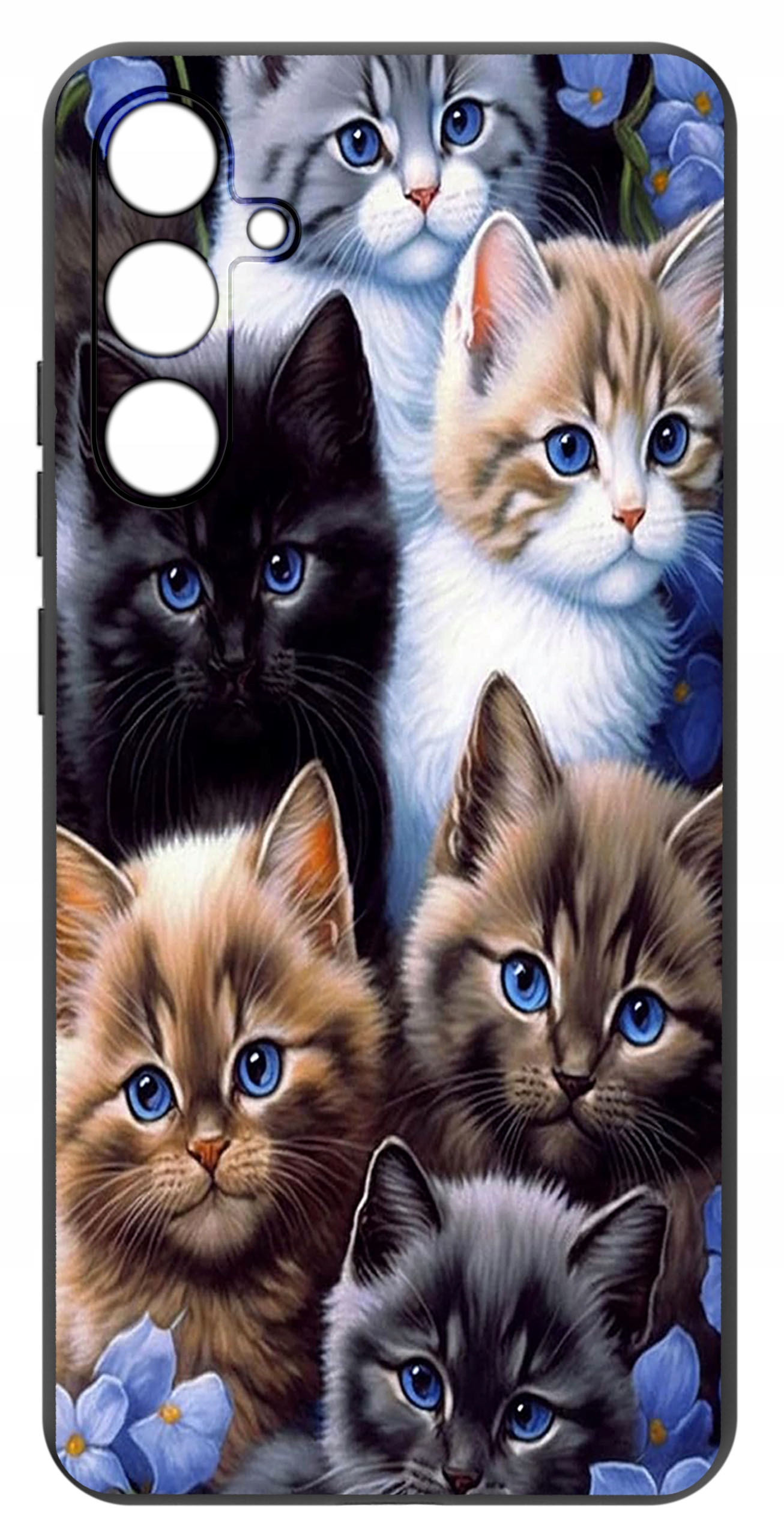 ETUI do Samsung Galaxy S24 WZORY | SILIKONOWE MATT CASE + SZKŁO HARTOWANE 9H