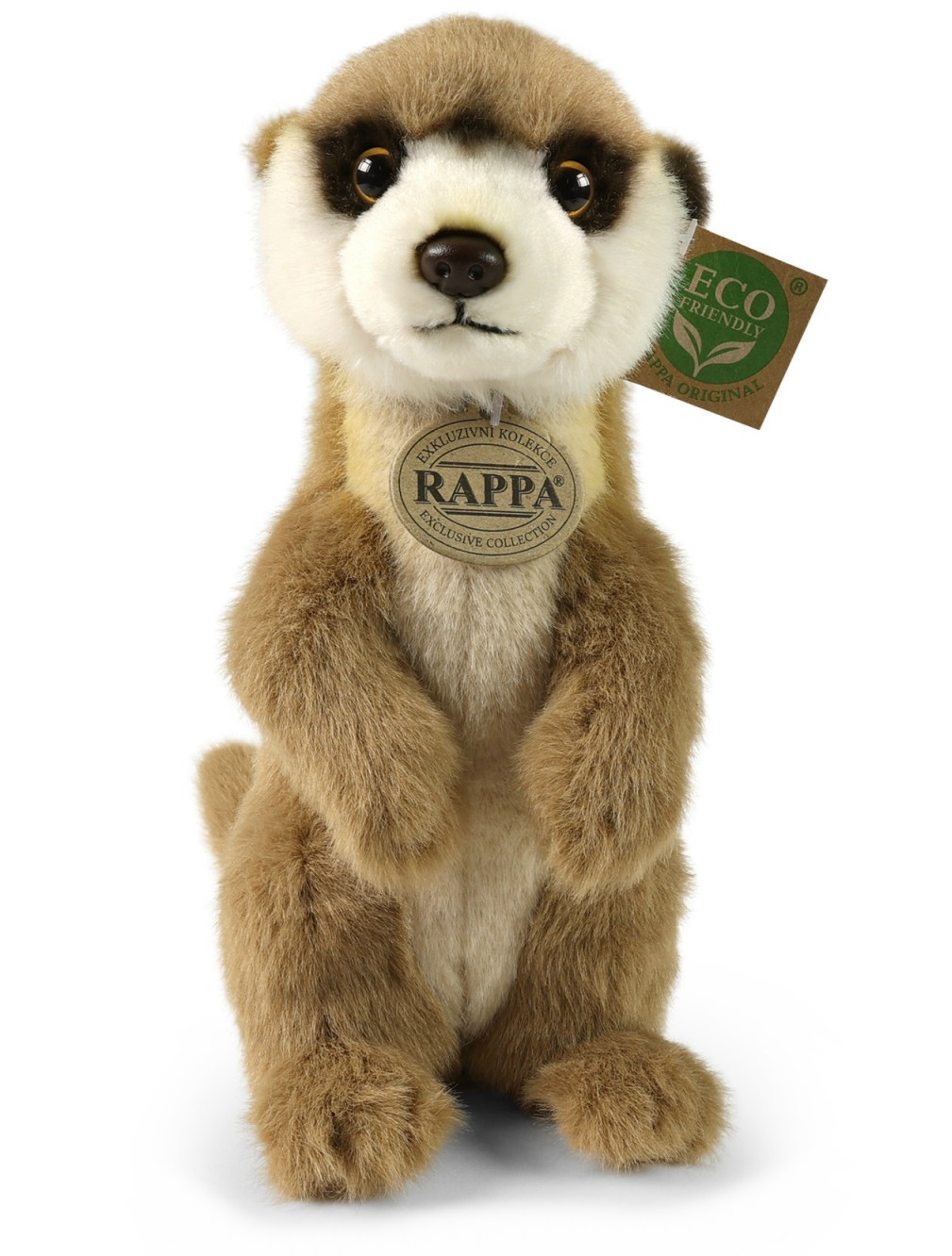 Pluszowa realistyczna maskotka Surykatka stojąca 23 cm – przygoda dla dzieci