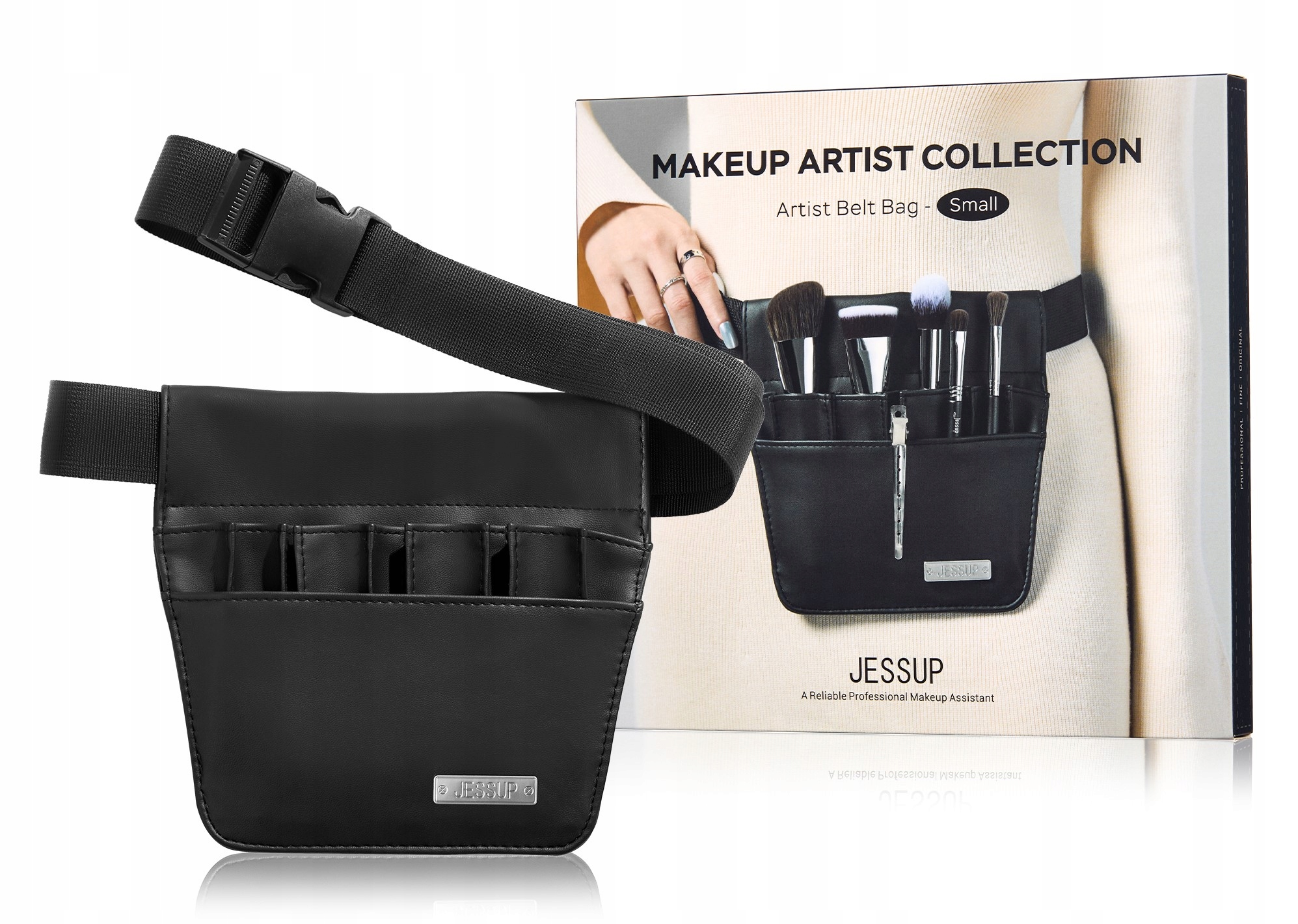 JESSUP Artist Belt Bag – Pas na pędzle Small CB021 dla profesjonalnych wizażystów