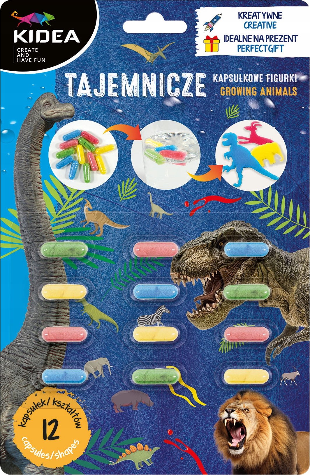 Figurka Derform KAPSULKOWE ZWIERZAKI TAJEMNICZE 12SZT DERF B/C – Odkryj prehistoryczne zwierzęta