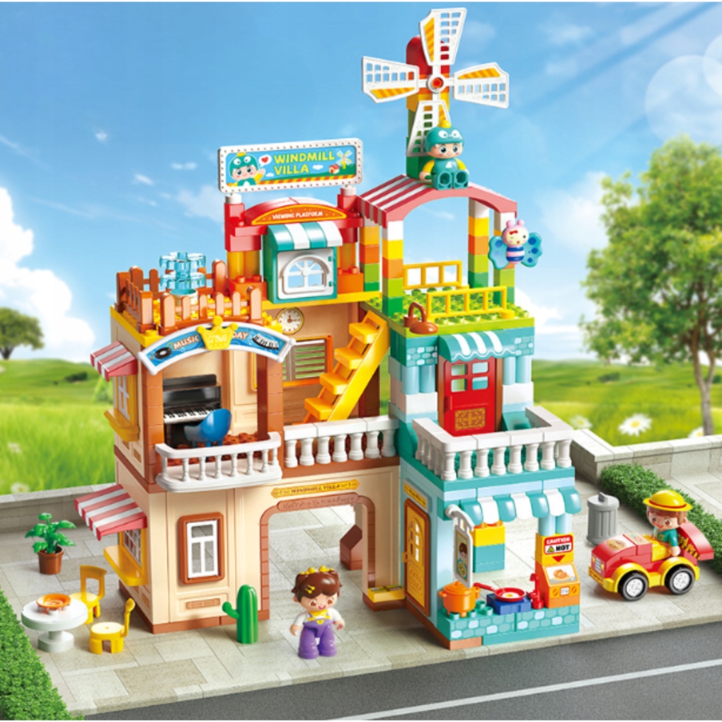 Zestaw 275 elementów – Buduj własne miasteczko